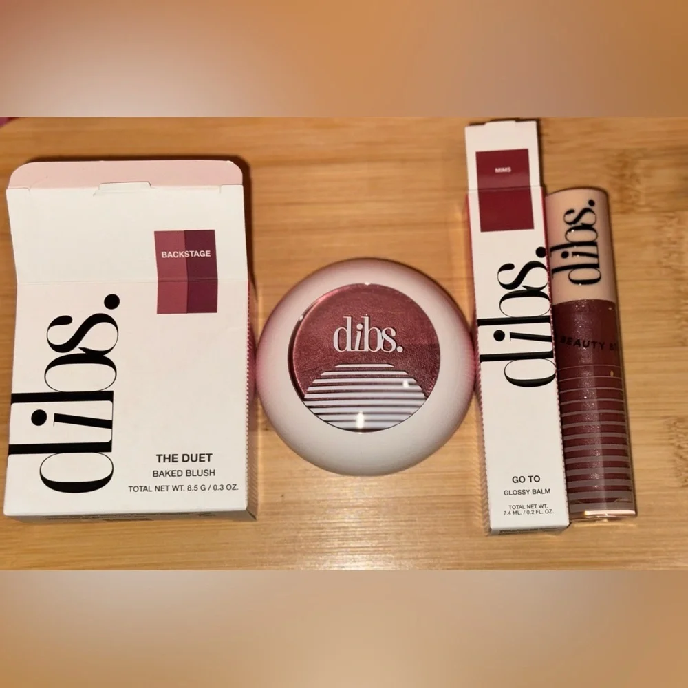 Dibs The Duet Baked Blush and Glossy Balm Set - Rich Pink - Picture 9 of 9
